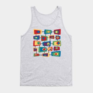 Mid Century Cosmic Olive TV Tank Top